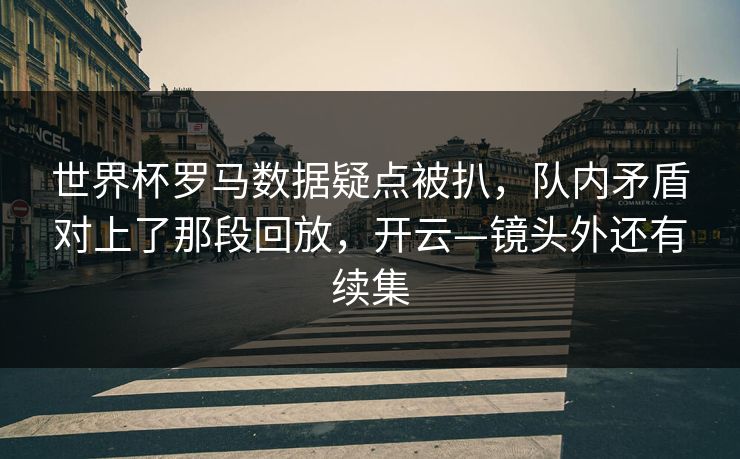 世界杯罗马数据疑点被扒，队内矛盾对上了那段回放，开云—镜头外还有续集
